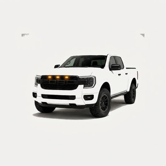 Parrilla Tipo Raptor para Ford Ranger T9 XLT 23-25 Con Led