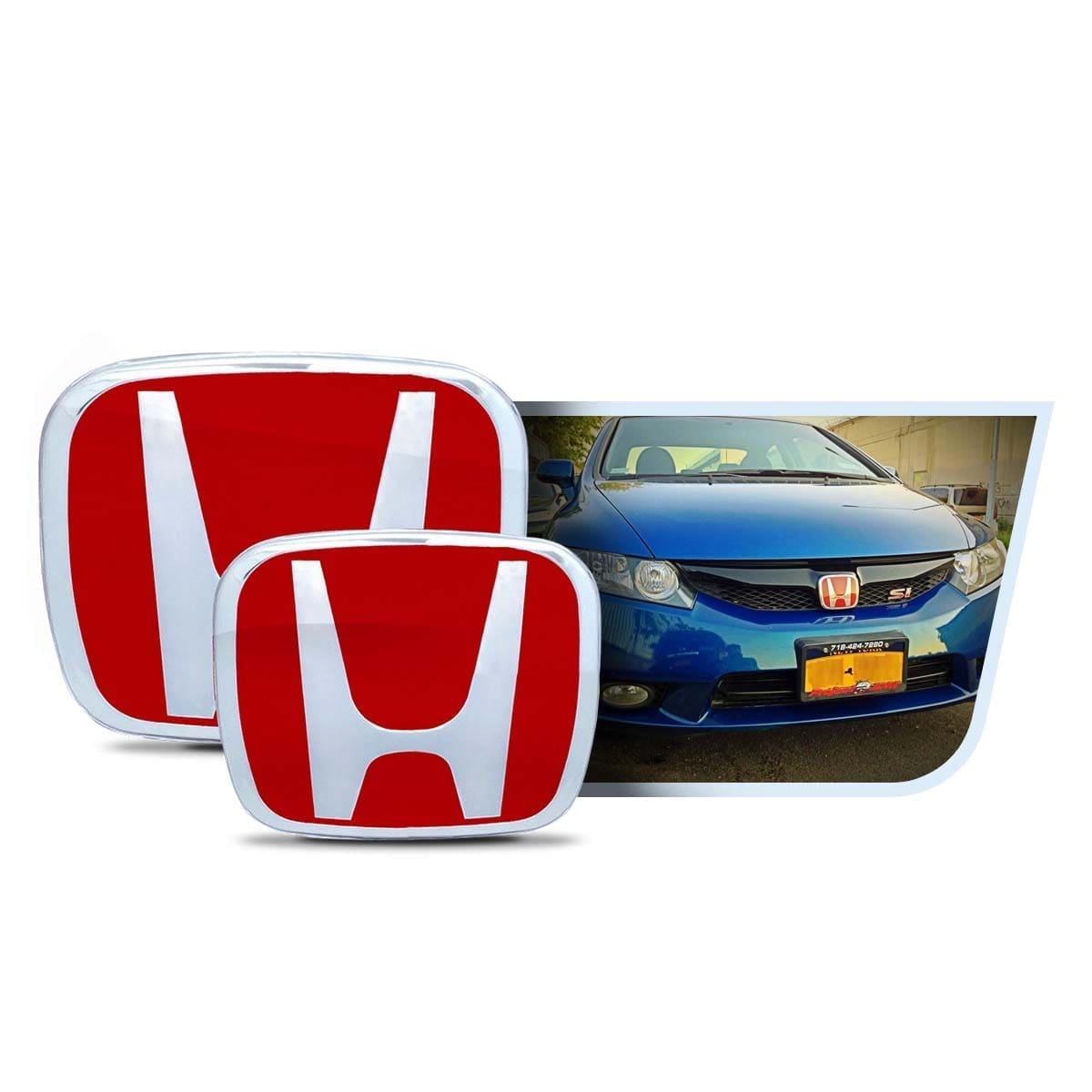 Kit X2 de Emblemas Exteriores para Honda Civic 2006-2016 en Varios Colores