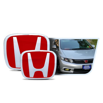 Kit X2 de Emblemas Exteriores para Honda Civic 2006-2016 en Varios Colores
