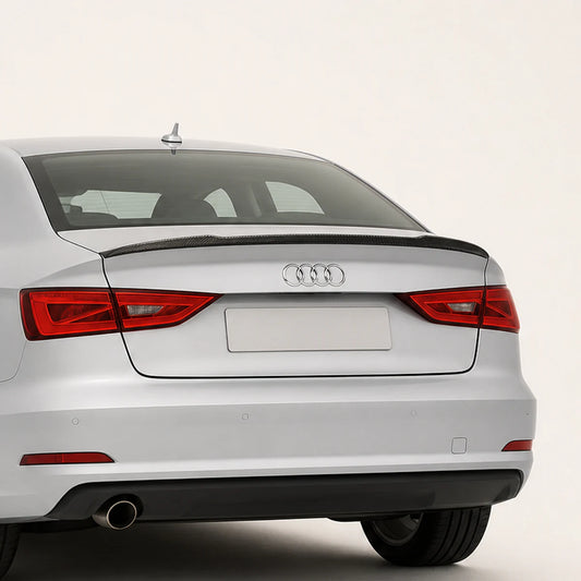 Alerón para Audi A3/S3 8V Sedan 2014-2020 Fibra de Carbono JC. [IRP-CATALOG:ALER026-1-C.webp:e3d6f12b31377c4a]
