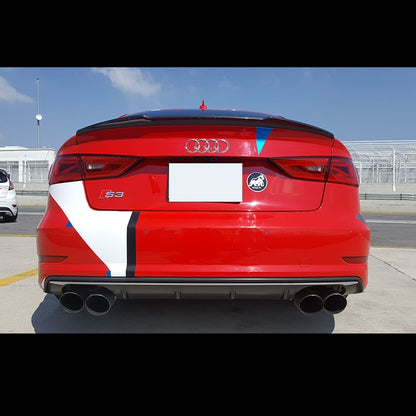 Alerón para Audi A3/S3 8V Sedan 2014-2020 Fibra de Carbono JC