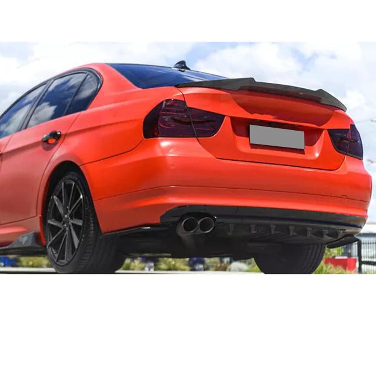 Aleron Estilo M4 para BMW Serie 3 Sedan E90 Negro Brillante