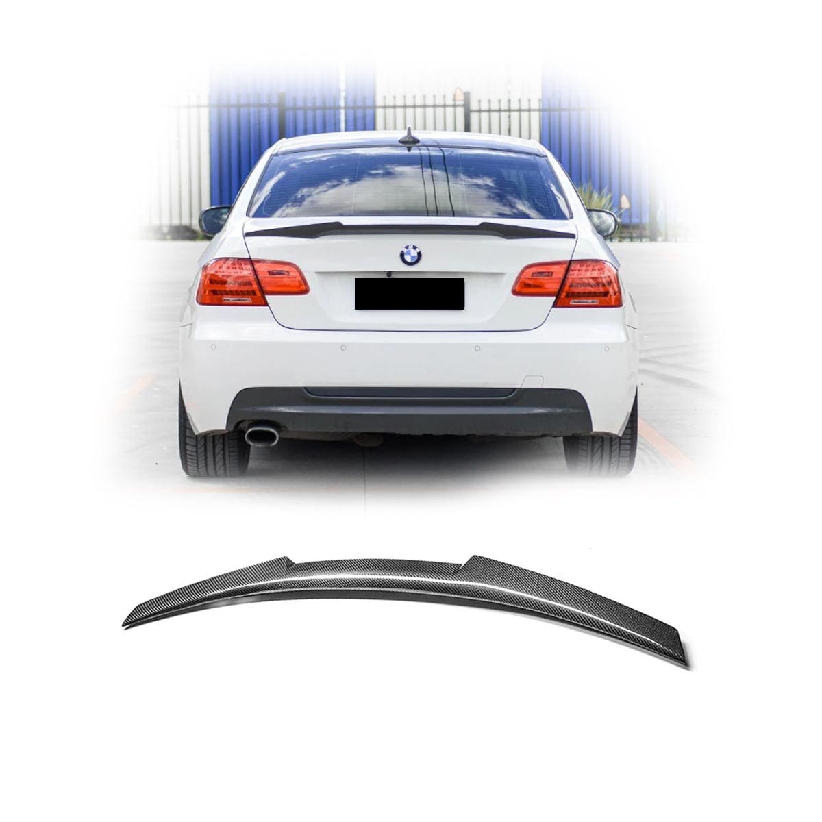 Aleron Estilo M4 para BMW Serie 3 Coupe E92 Fibra de Carbono