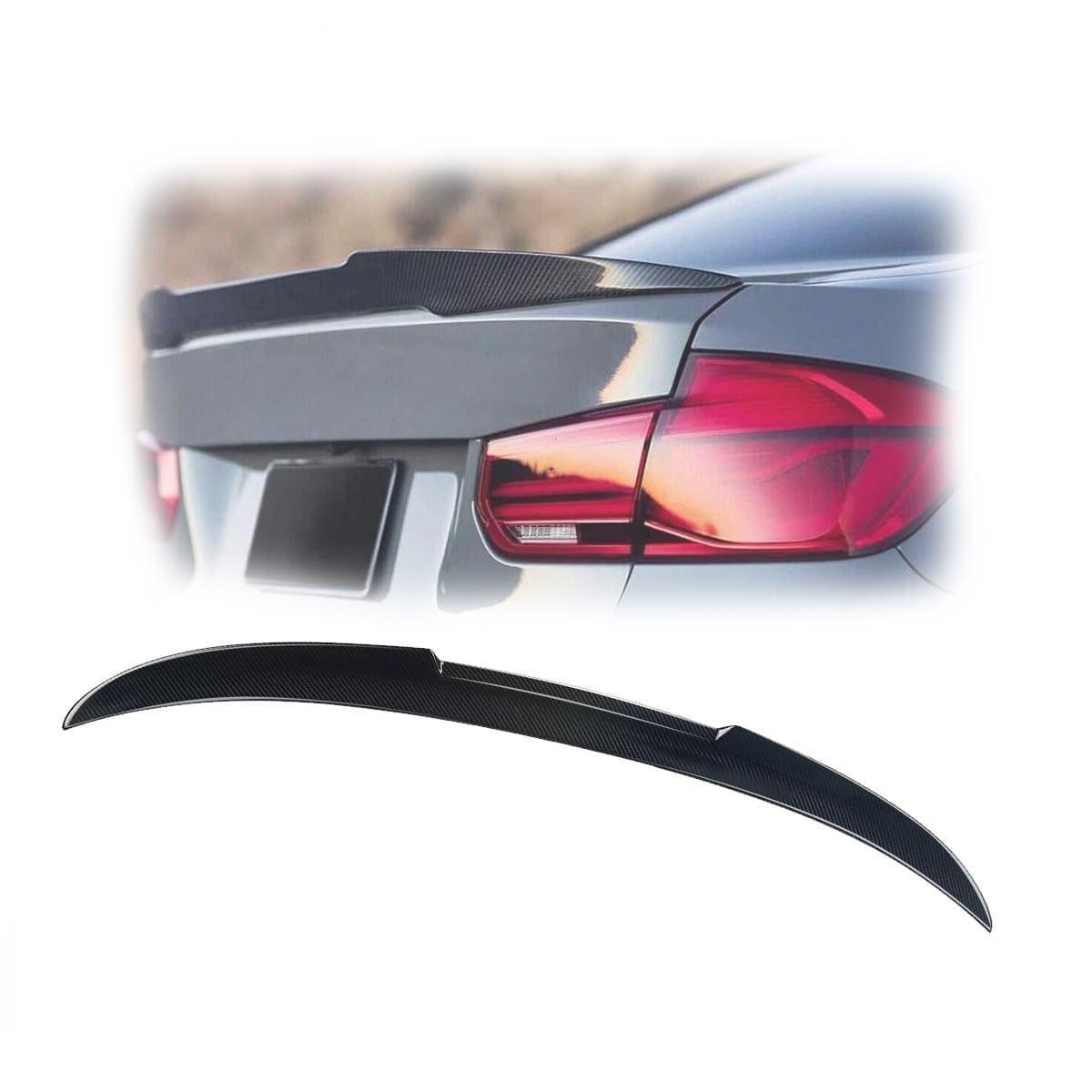 Aleron Estilo M4 para BMW Serie 3 F30 13-19 Fibra de Carbono