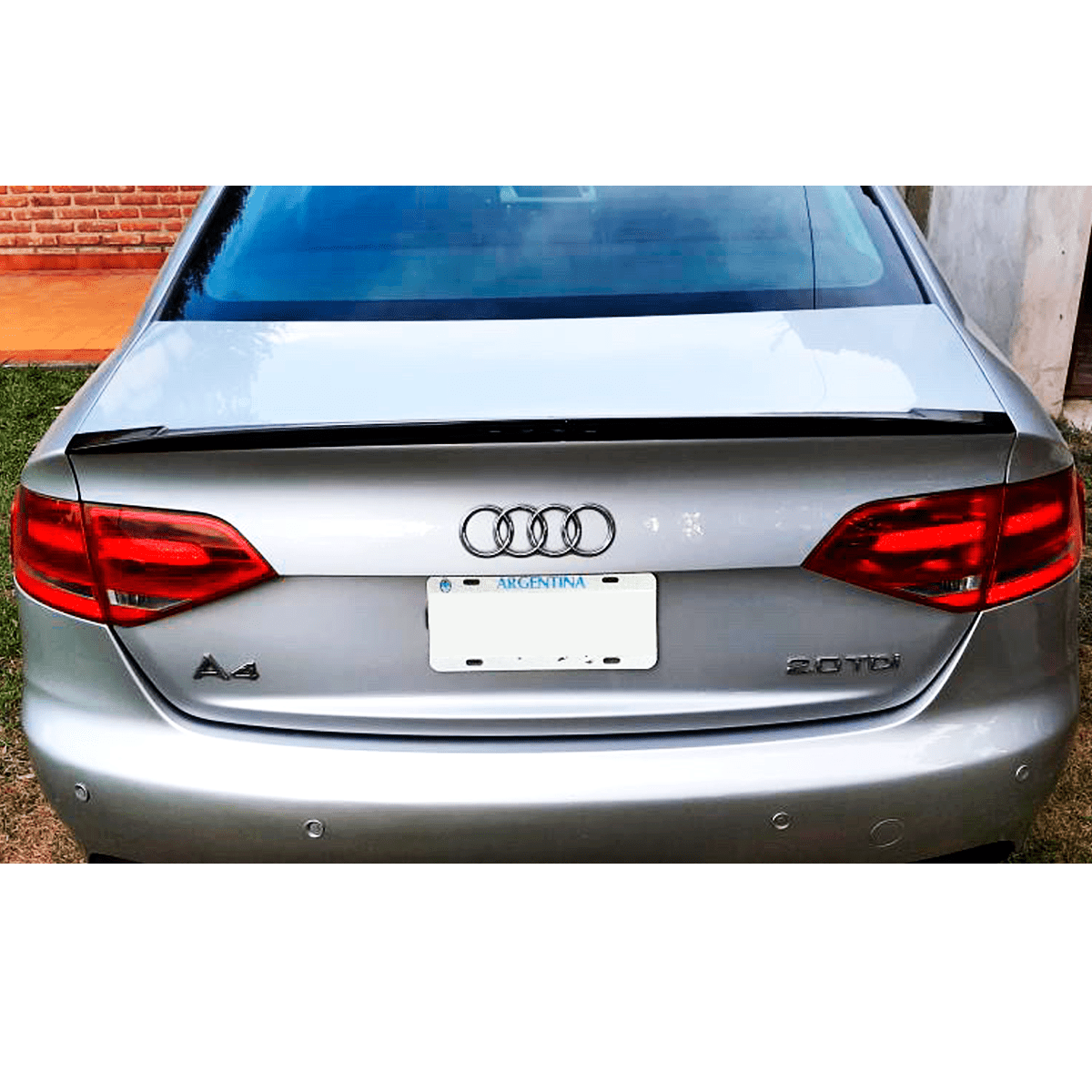 Alerón Audi A4 B8 08-15 Negro Brillante Plástico ABS