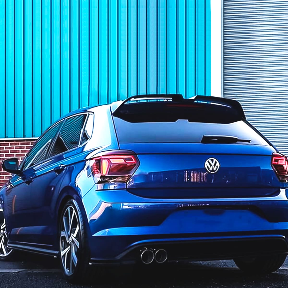 Alerón Volkswagen Polo 18-25 Estilo Oettinger Negro Brillante