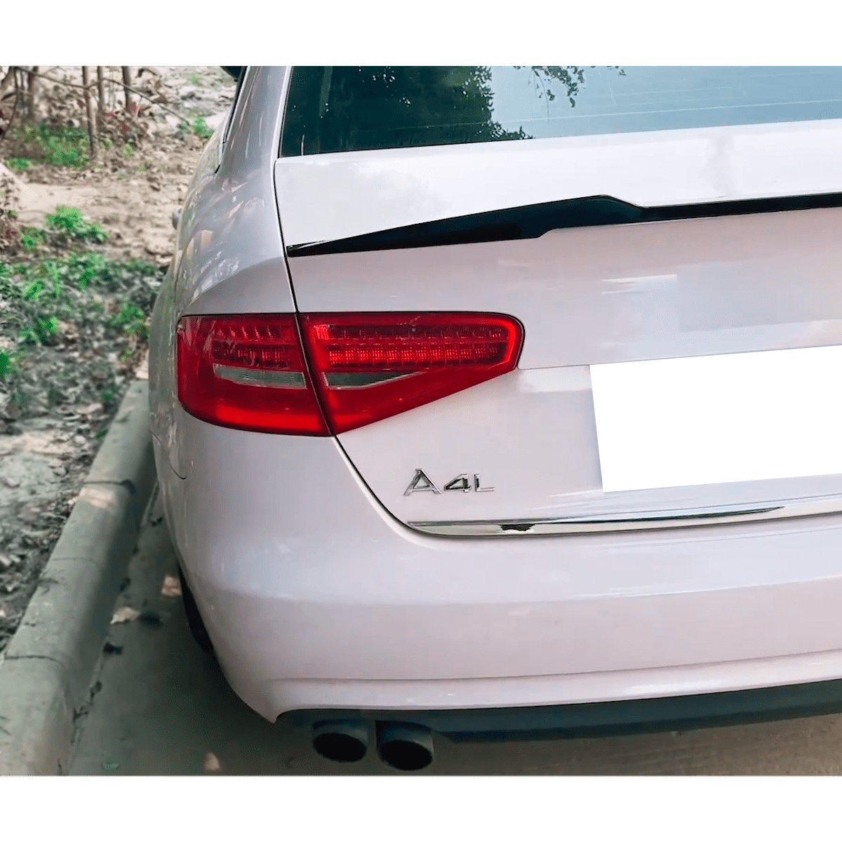 Alerón para Audi A4 B8 B8.5 2009-2019 V-style Negro Brillante