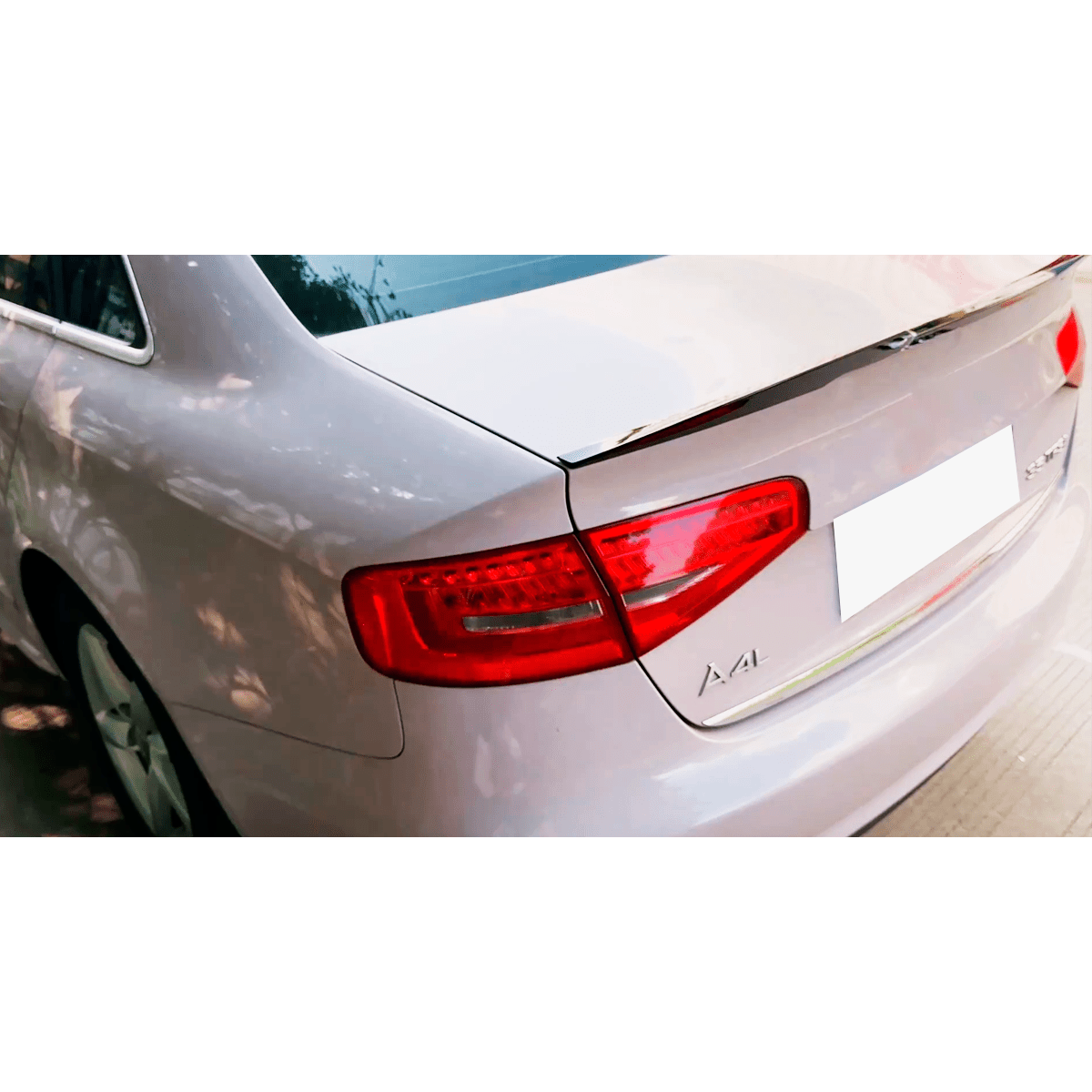 Alerón para Audi A4 B8 B8.5 2009-2019 V-style Negro Brillante