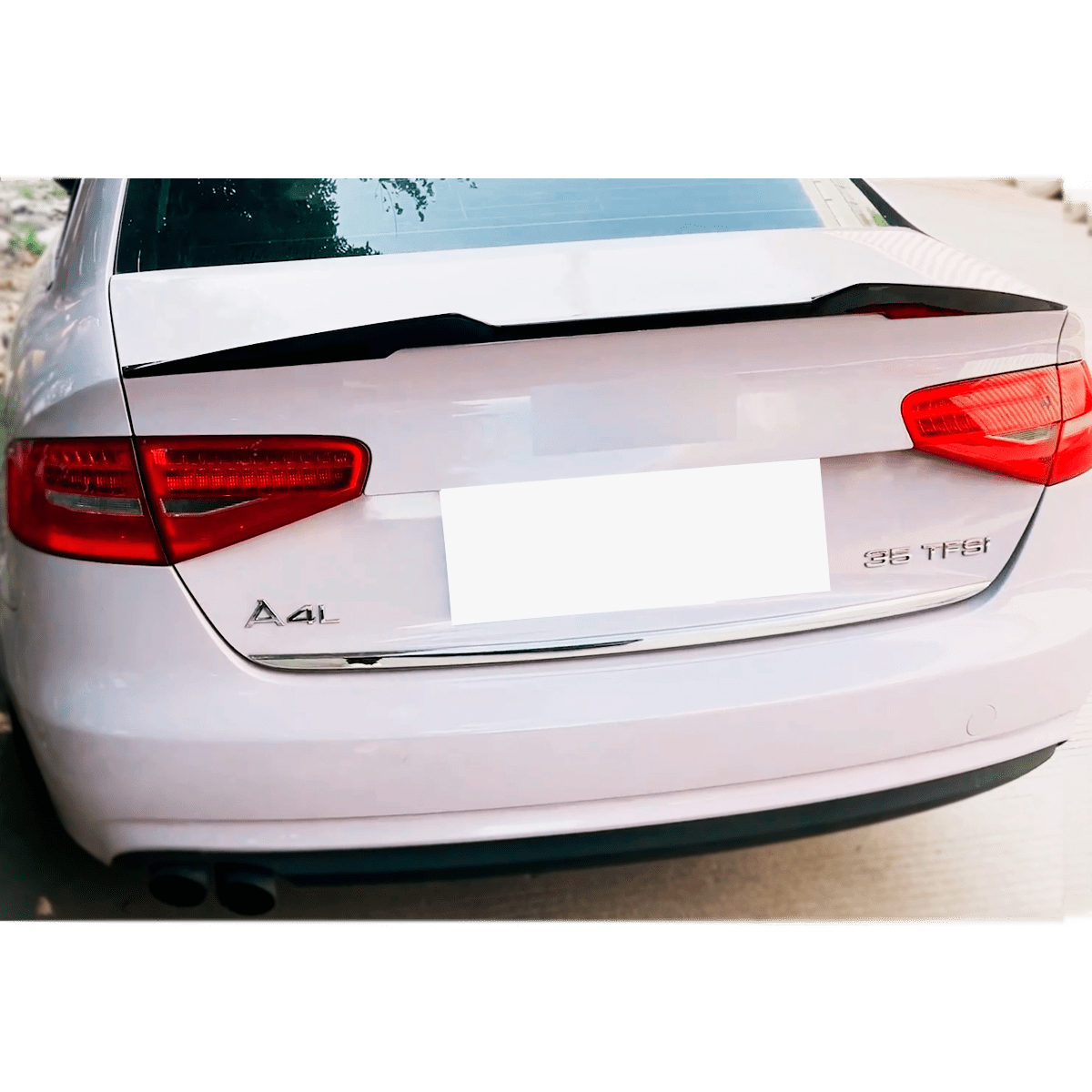 Alerón para Audi A4 B8 B8.5 2009-2019 V-style Negro Brillante