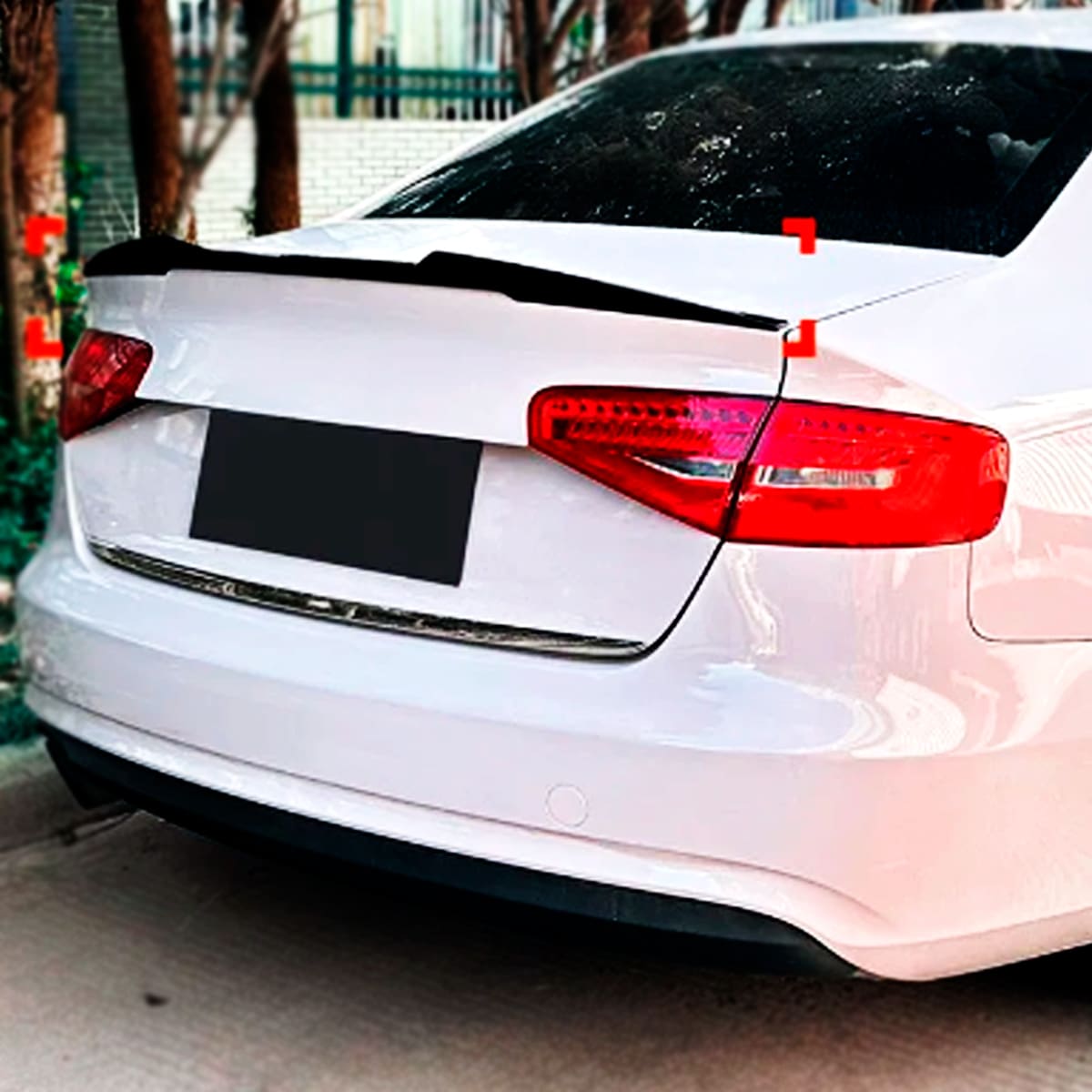 Alerón para Audi A4 B8 B8.5 2009-2019 V-style Negro Brillante