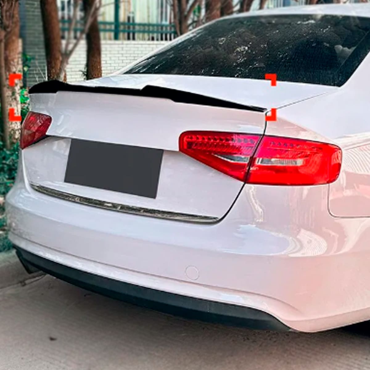 Alerón para Audi A4 B8 B8.5 2009-2019 V-style Negro Brillante