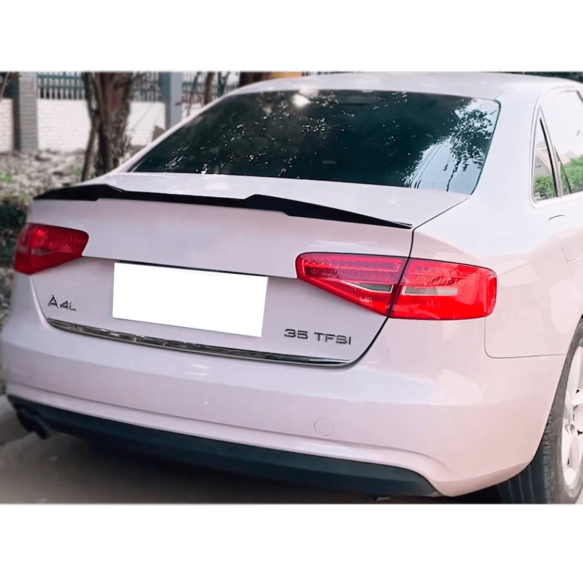 Alerón para Audi A4 B8 B8.5 2009-2019 V-style Negro Brillante