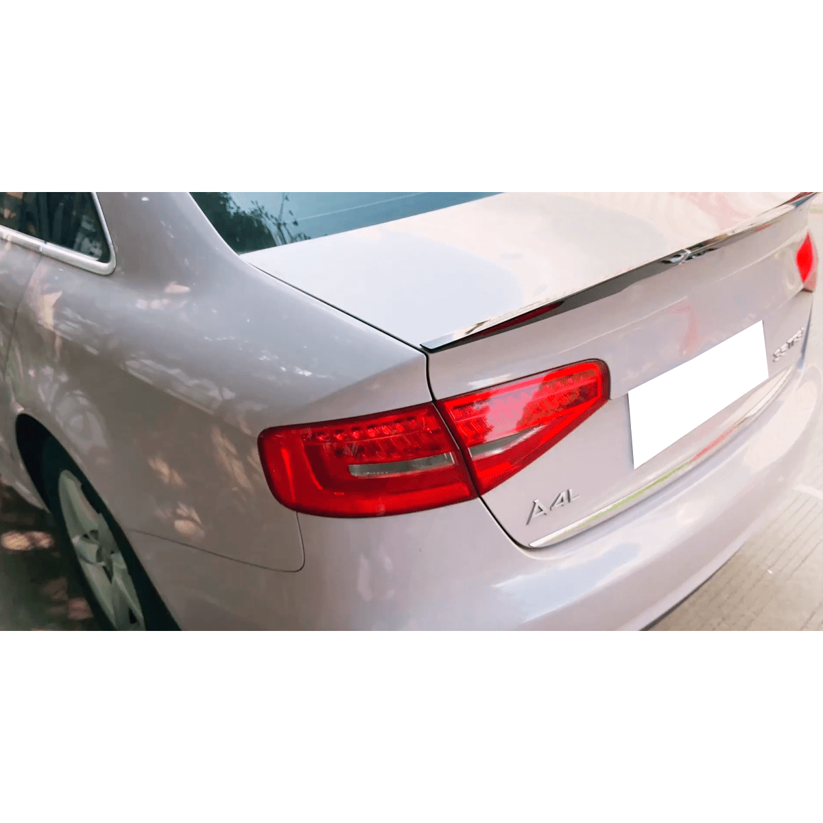 Alerón para Audi A4 B8 B8.5 2009-2019 V-style Negro Brillante