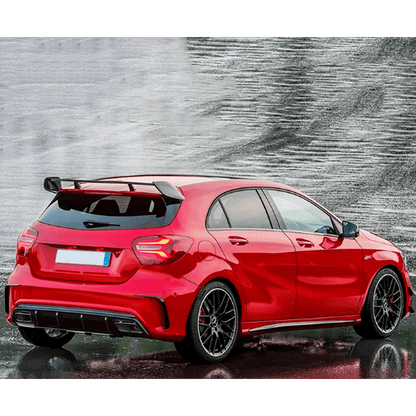 Alerón estilo AMG Mercedes Benz Clase A W176 13-18 Negro Brillante