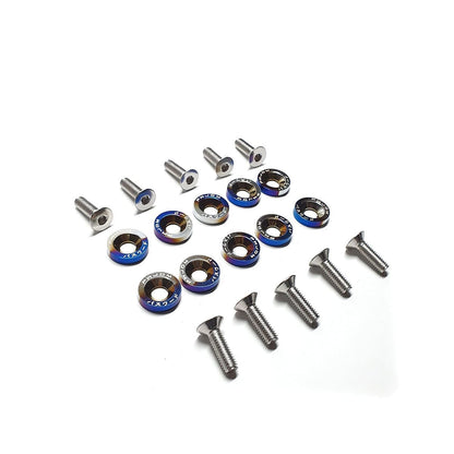 Arandelas Anodizadas Aluminio Moto Auto Atv Jdm X10 6mm M6