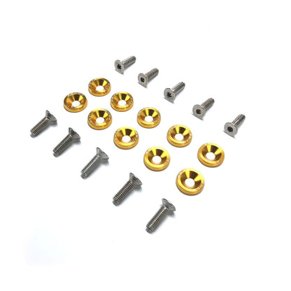 Arandelas Anodizadas Aluminio Moto Auto Atv Jdm X10 6mm M6