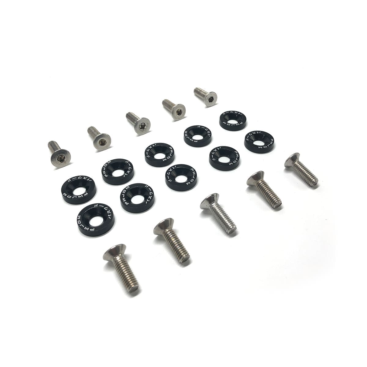 Arandelas Anodizadas Aluminio Moto Auto Atv Jdm X10 6mm M6