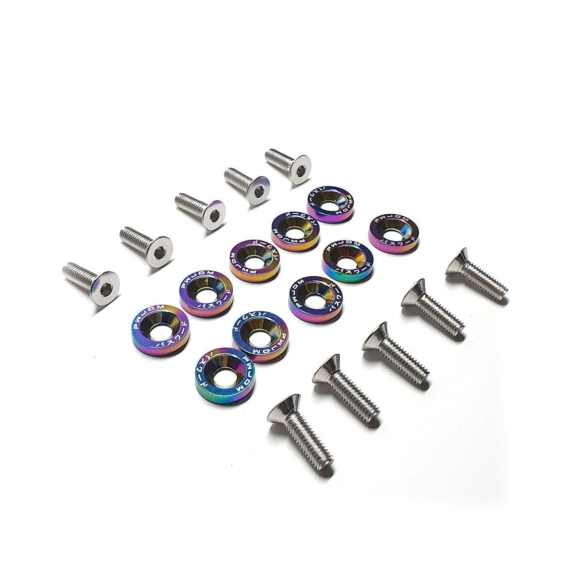 Arandelas Anodizadas Aluminio Moto Auto Atv Jdm X10 6mm M6