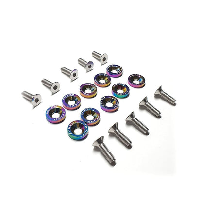 Arandelas Anodizadas Aluminio Moto Auto Atv Jdm X10 6mm M6