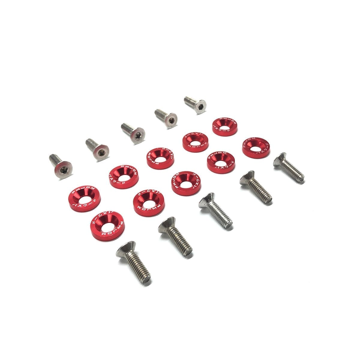 Arandelas Anodizadas Aluminio Moto Auto Atv Jdm X10 6mm M6
