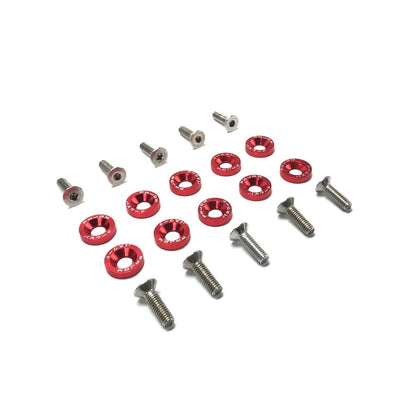 Arandelas Anodizadas Aluminio Moto Auto Atv Jdm X10 6mm M6