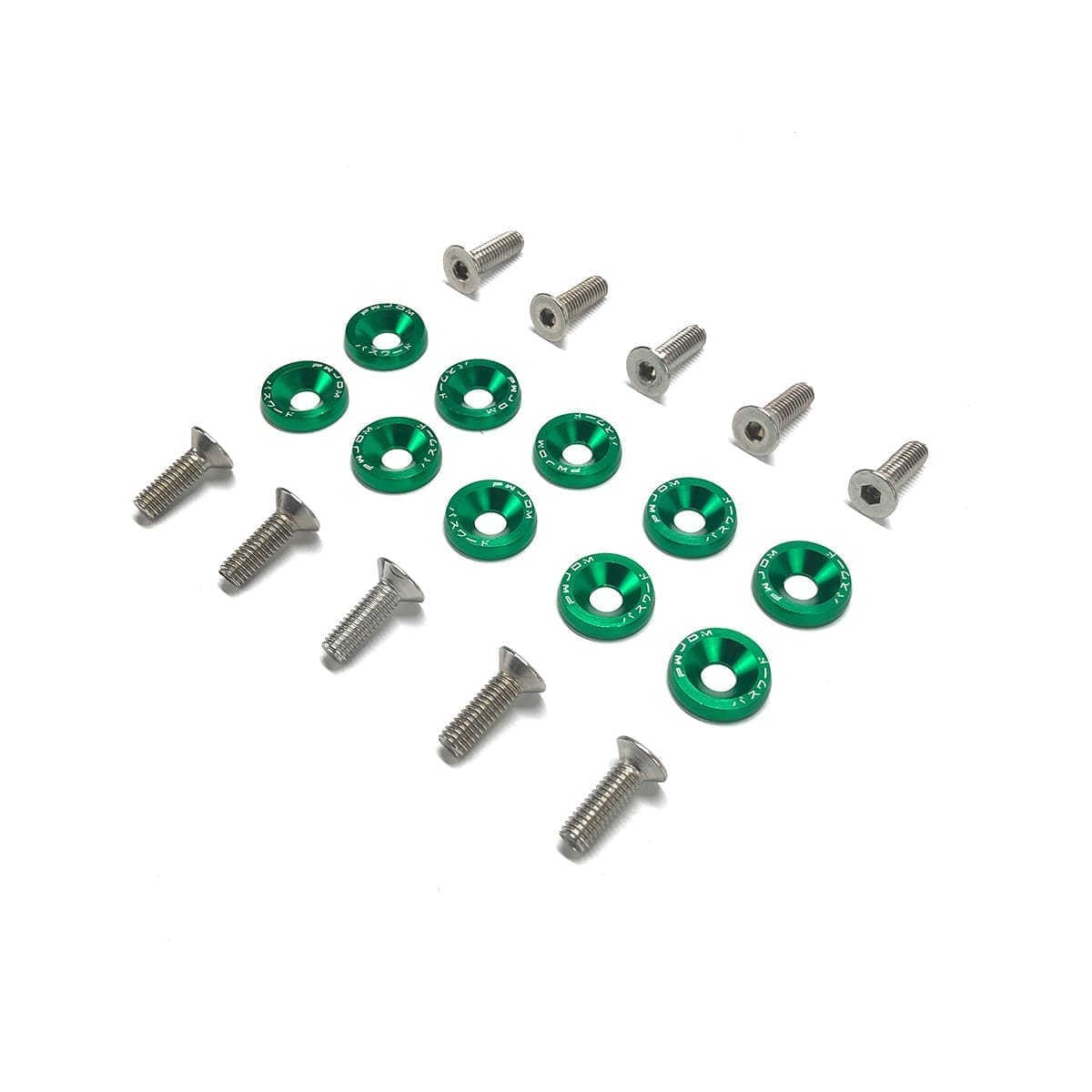 Arandelas Anodizadas Aluminio Moto Auto Atv Jdm X10 6mm M6