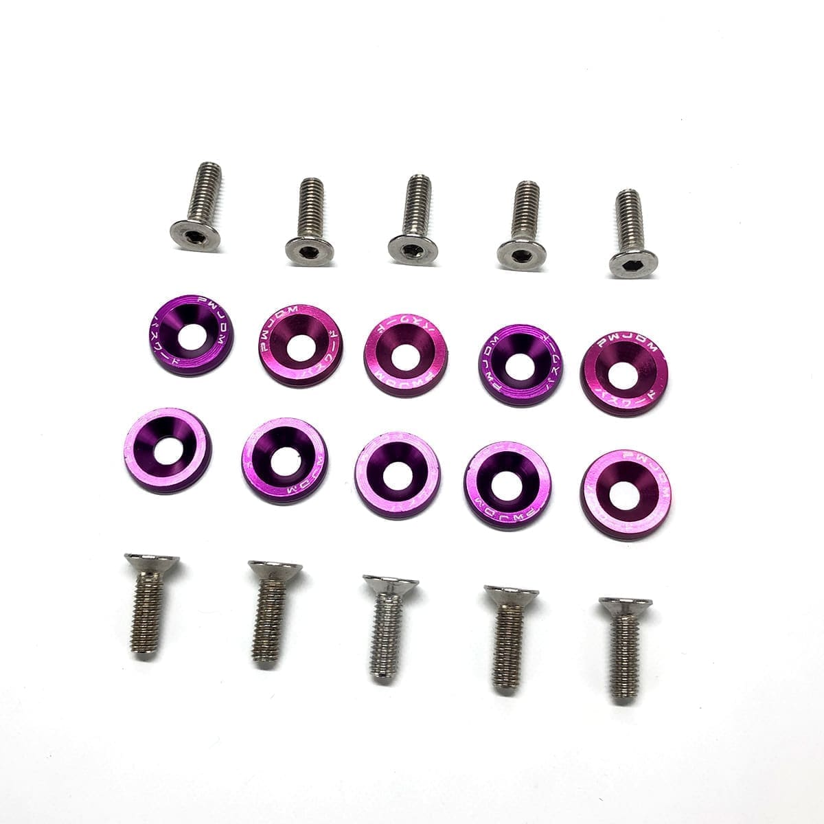 Arandelas Anodizadas Aluminio Moto Auto Atv Jdm X10 6mm M6
