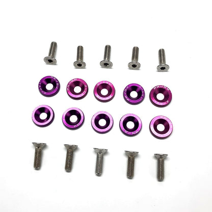 Arandelas Anodizadas Aluminio Moto Auto Atv Jdm X10 6mm M6