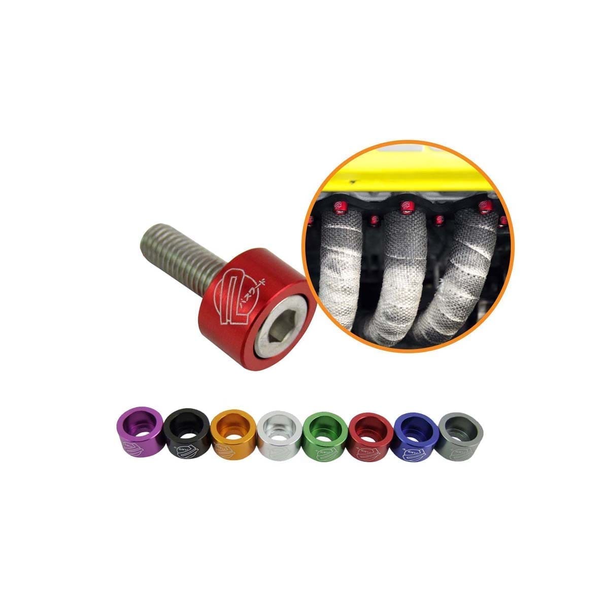 Arandelas Anodizadas 8mm Escape Honda Auto Moto Atv X9 M8