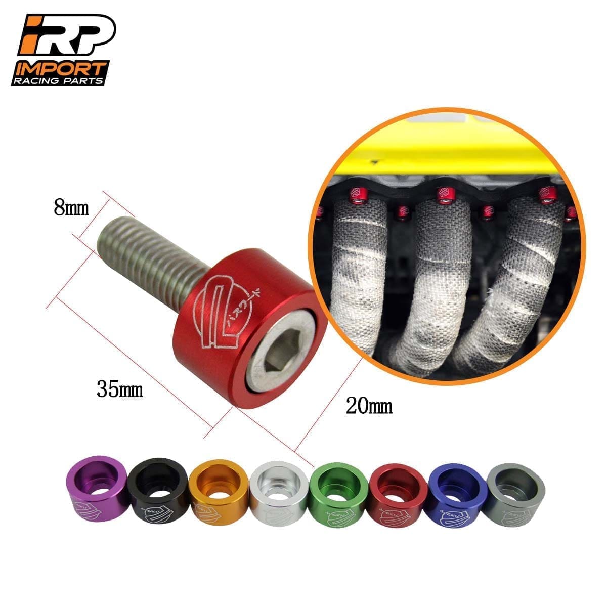 Arandelas Anodizadas 8mm Escape Honda Auto Moto Atv X9 M8