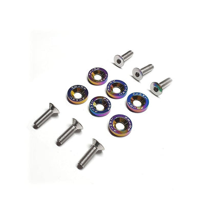 Arandelas Anodizada Aluminio Moto Auto Atv Jdm X6 6mm M6
