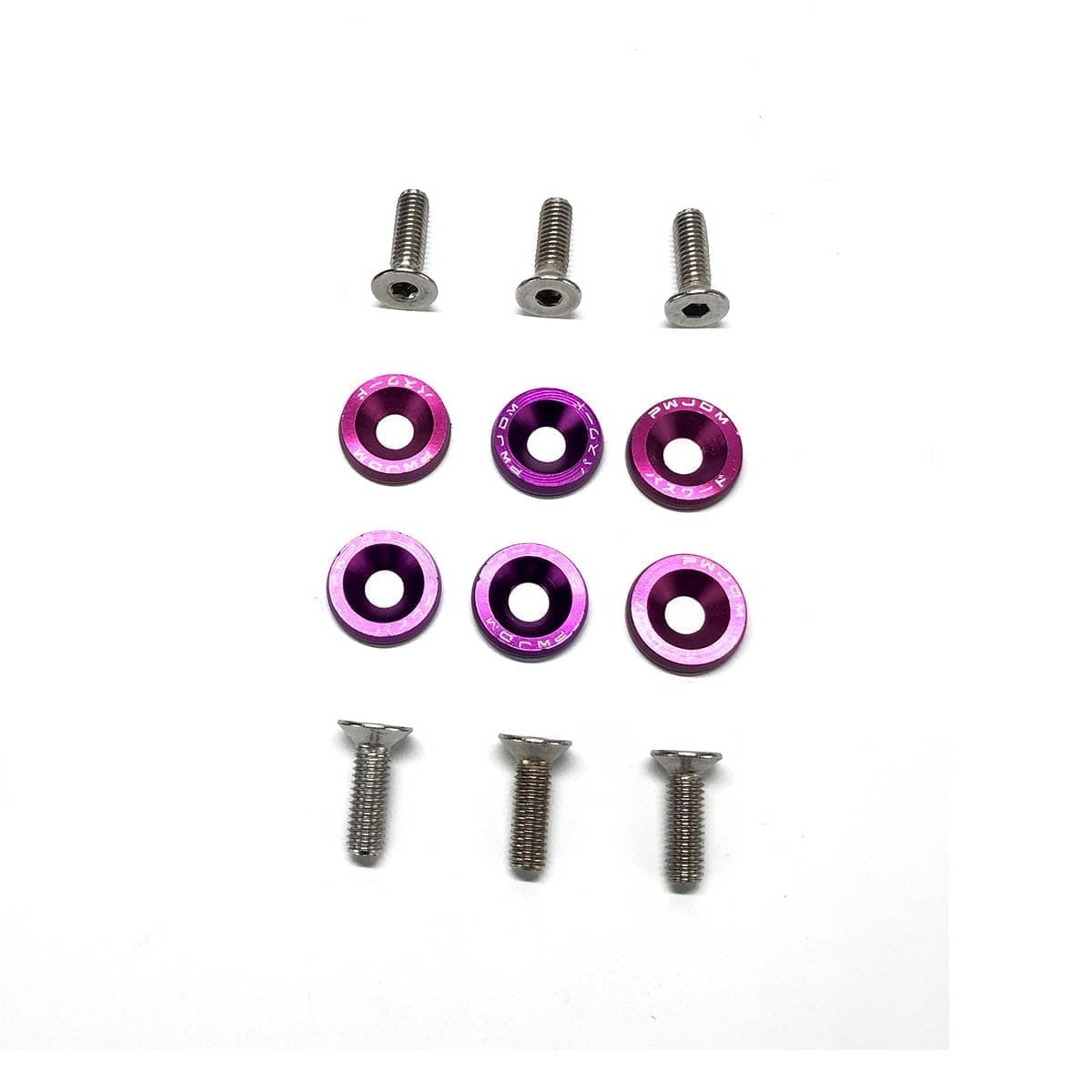Arandelas Anodizada Aluminio Moto Auto Atv Jdm X6 6mm M6