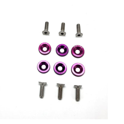 Arandelas Anodizada Aluminio Moto Auto Atv Jdm X6 6mm M6