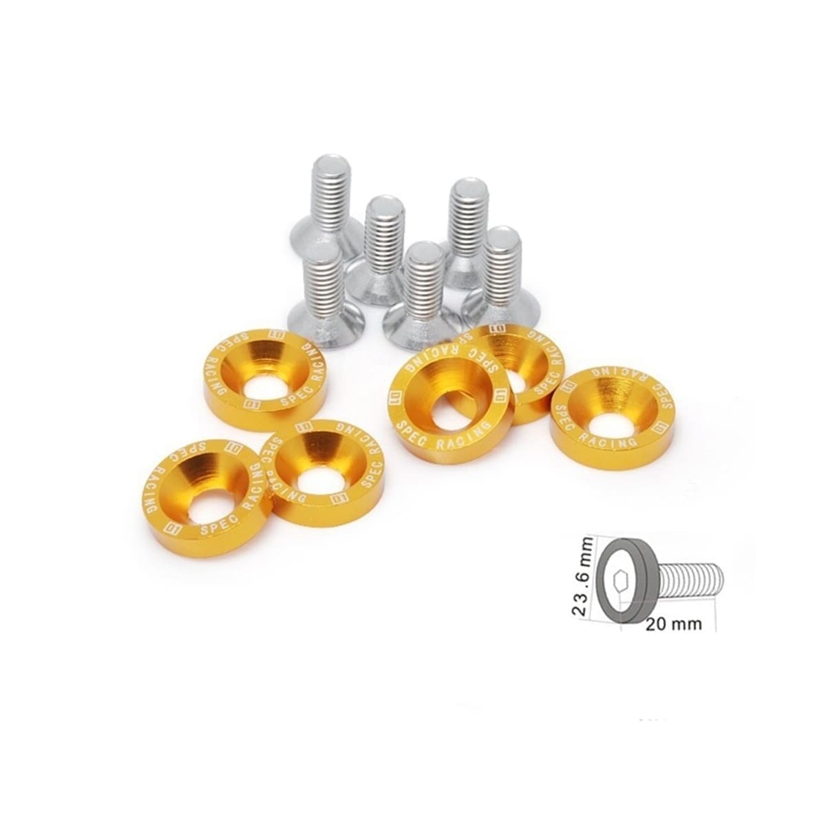 Arandelas Anodizadas Atv/Moto/Auto Jdm X6 M8