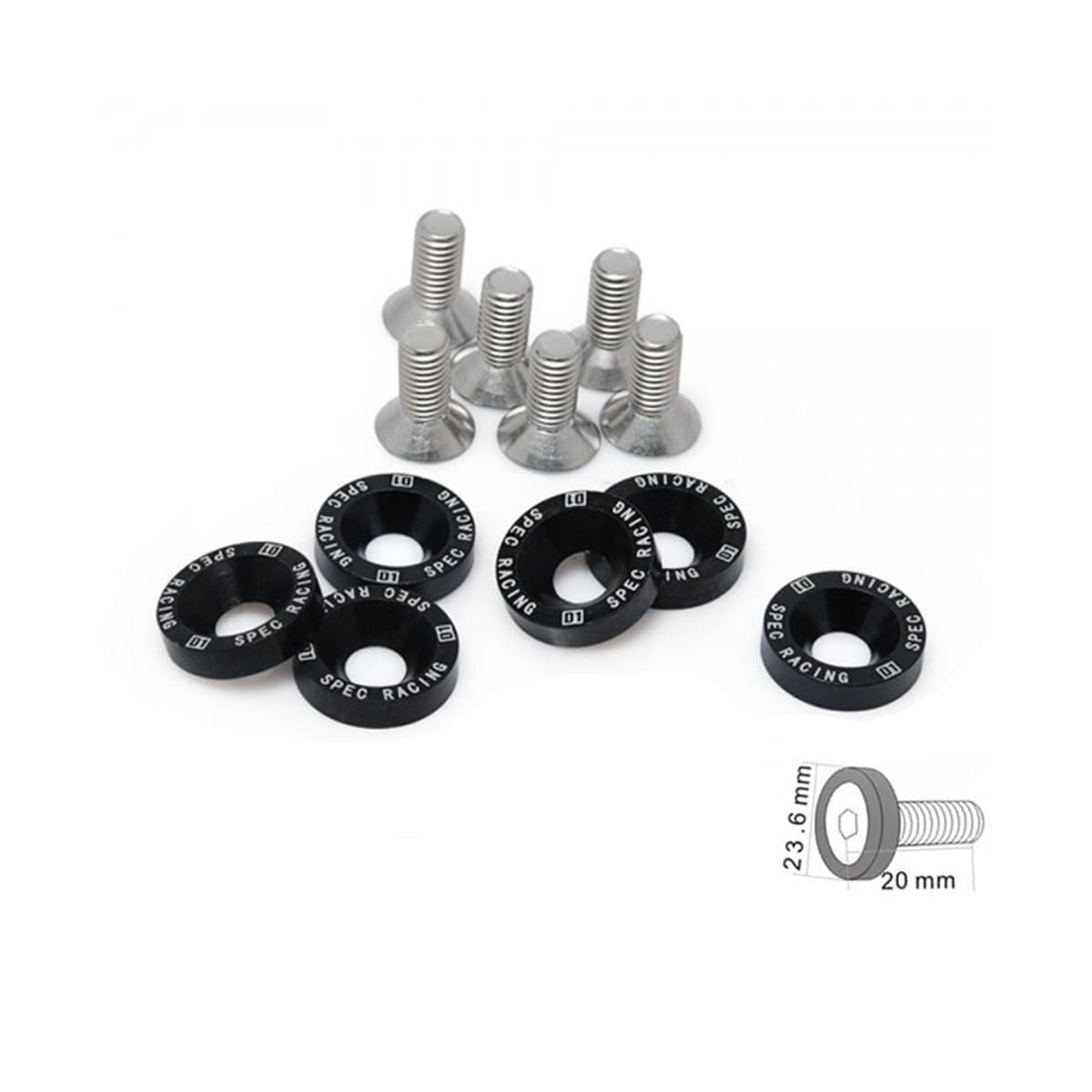 Arandelas Anodizadas Atv/Moto/Auto Jdm X6 M8