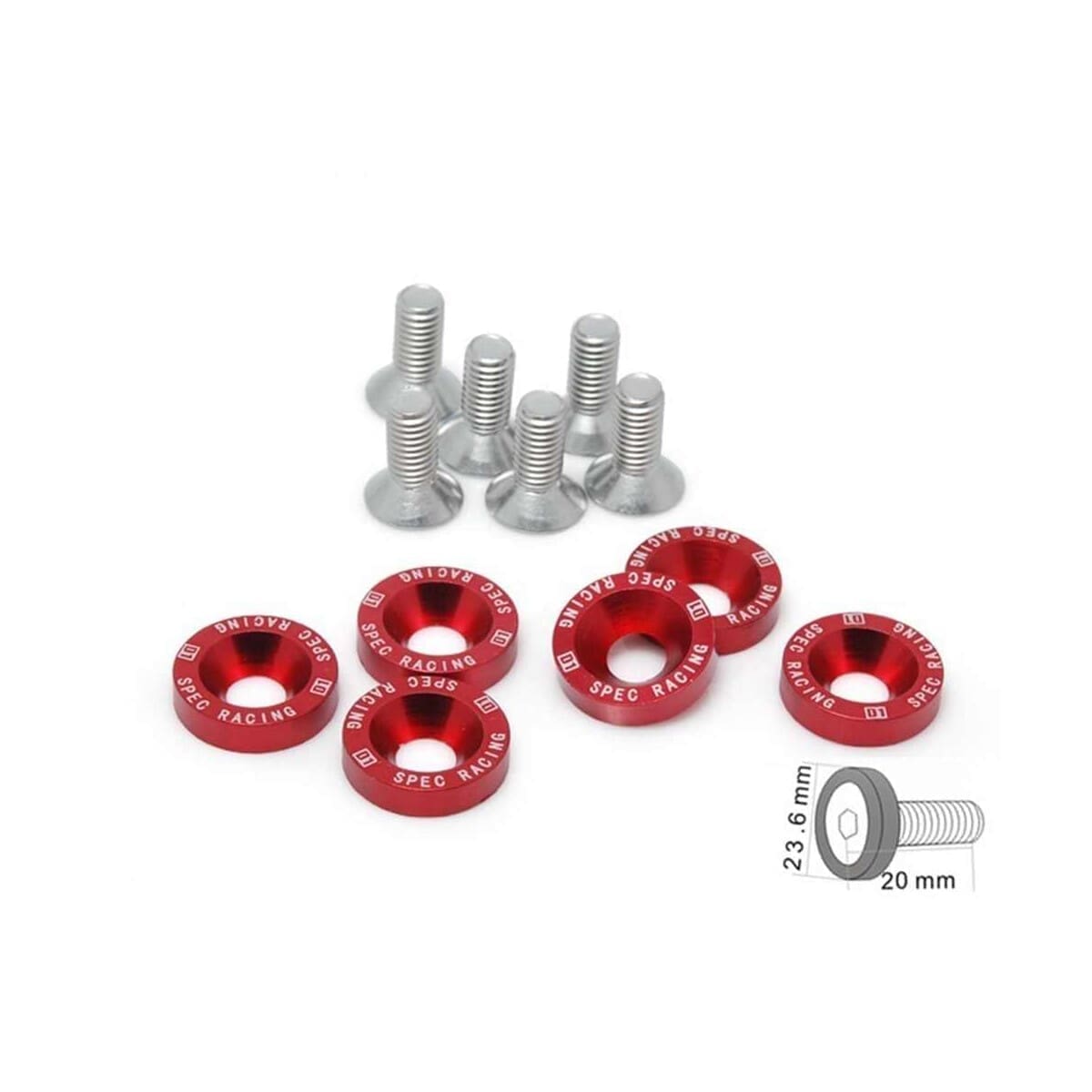 Arandelas Anodizadas Atv/Moto/Auto Jdm X6 M8