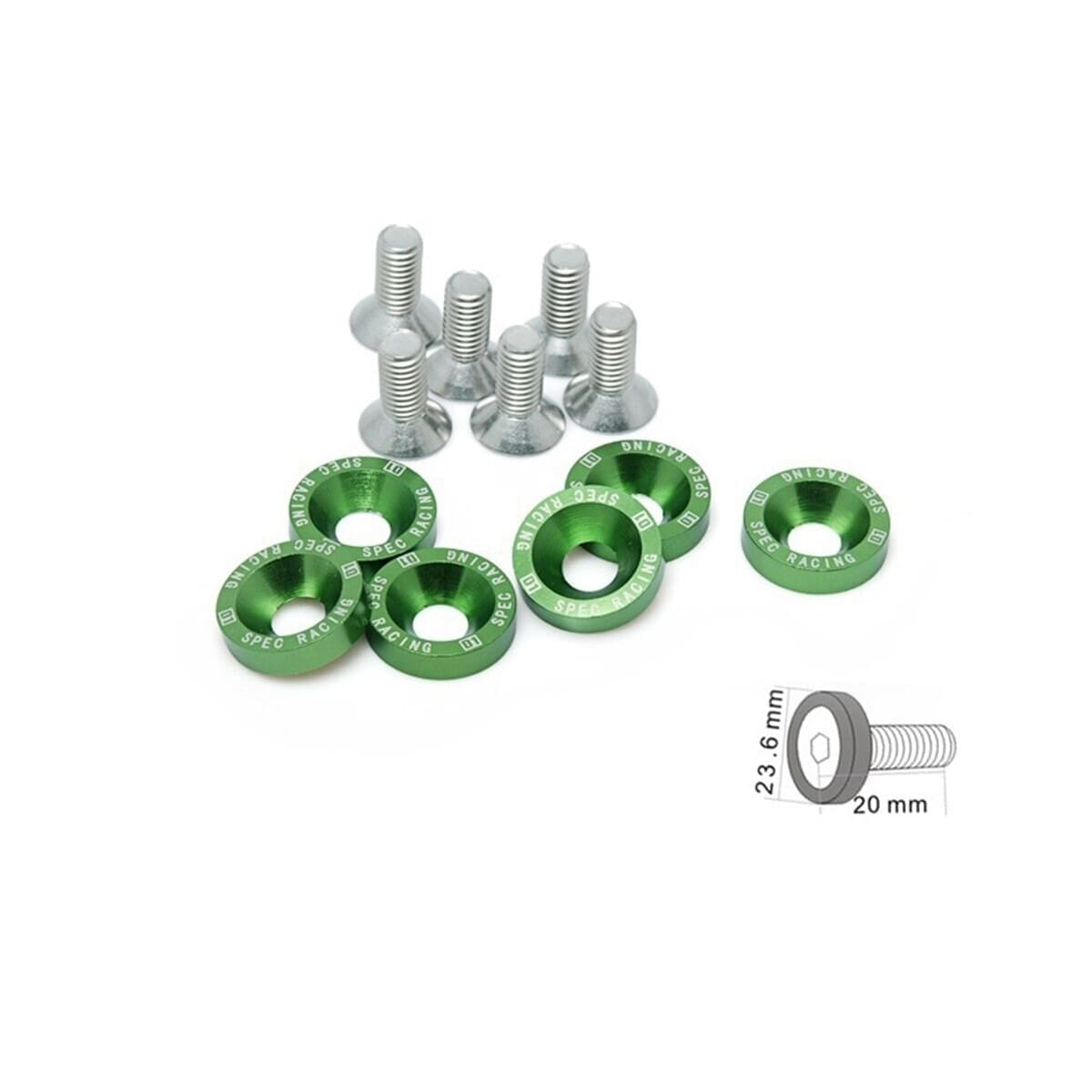 Arandelas Anodizadas Atv/Moto/Auto Jdm X6 M8