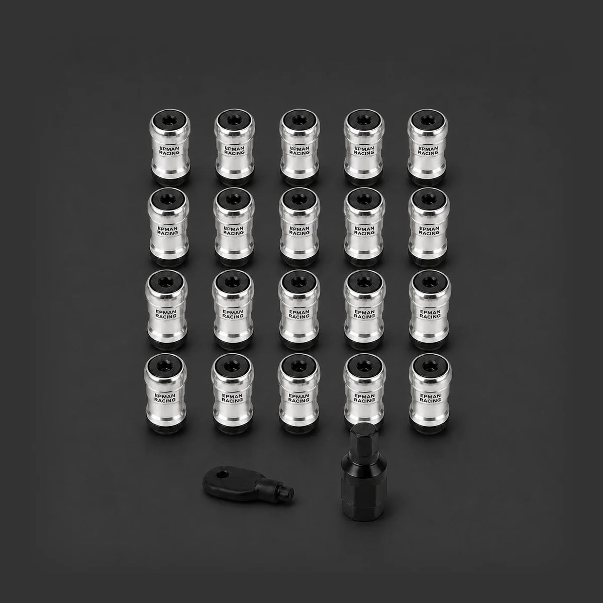 Kit 20 Tuercas Lug Nuts Epman 12x1.25 Acero Seguridad. [IRP-CATALOG:BULO010-NEG-1.25-GALLERY-1-O.webp:52cda311618817a2]