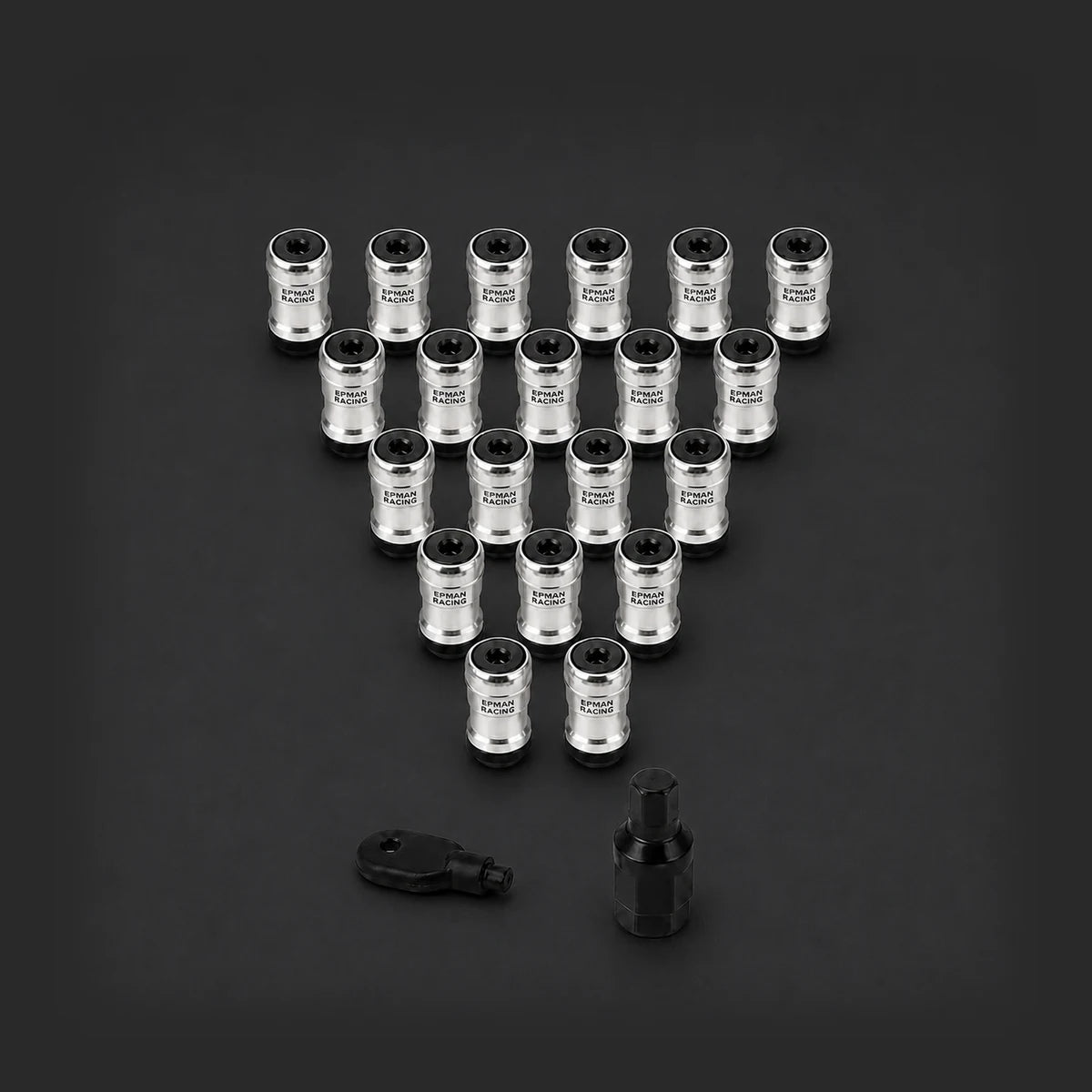 Kit 20 Tuercas Lug Nuts Epman 12x1.25 Acero Seguridad. [IRP-CATALOG:BULO010-NEG-1.25-GALLERY-2-O.webp:5f1ddcaedda6f467]