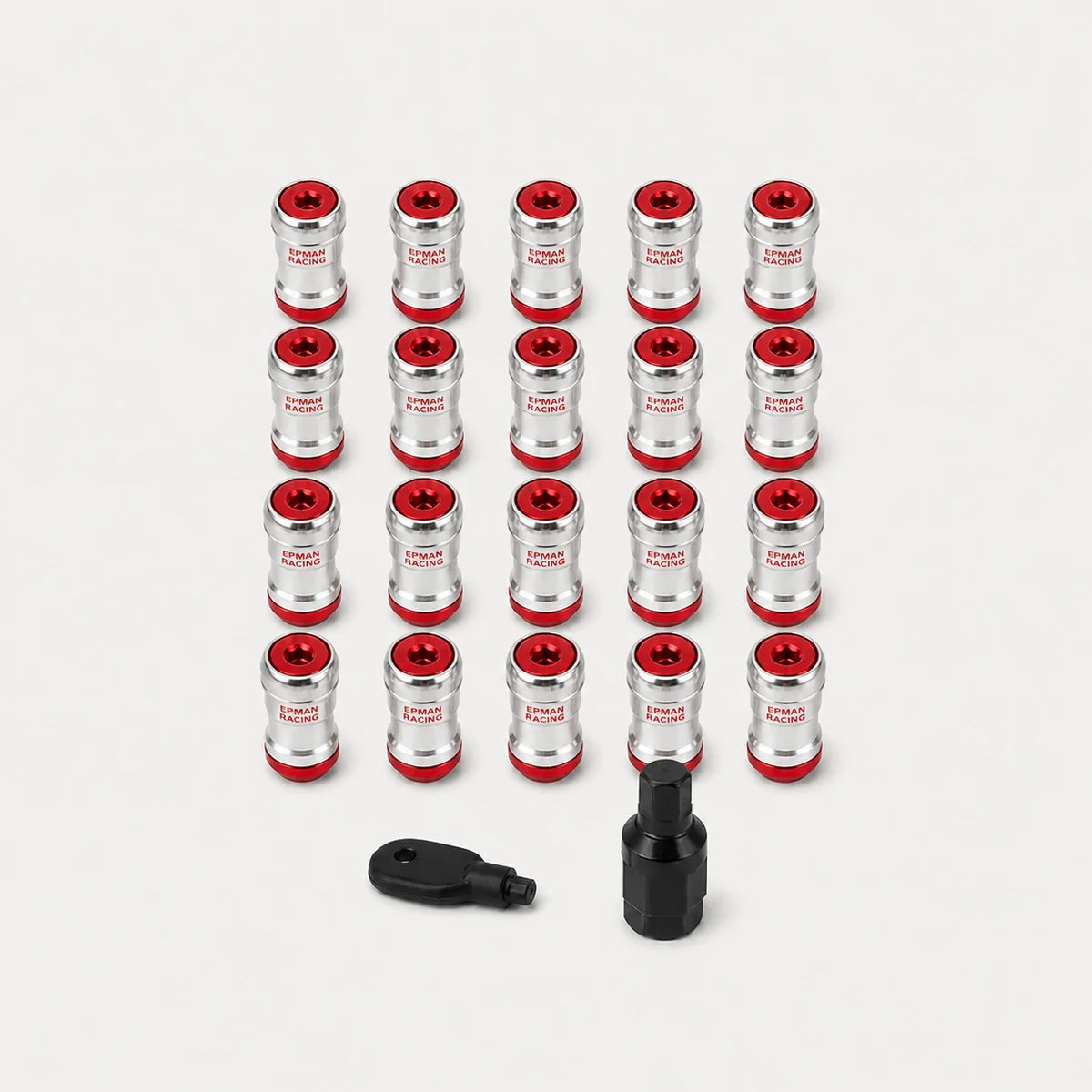 Kit 20 Tuercas Lug Nuts Epman 12x1.25 Acero Seguridad. [IRP-CATALOG:BULO010-ROJ-1.25-1-C.webp:e11ba94f35de19bb]
