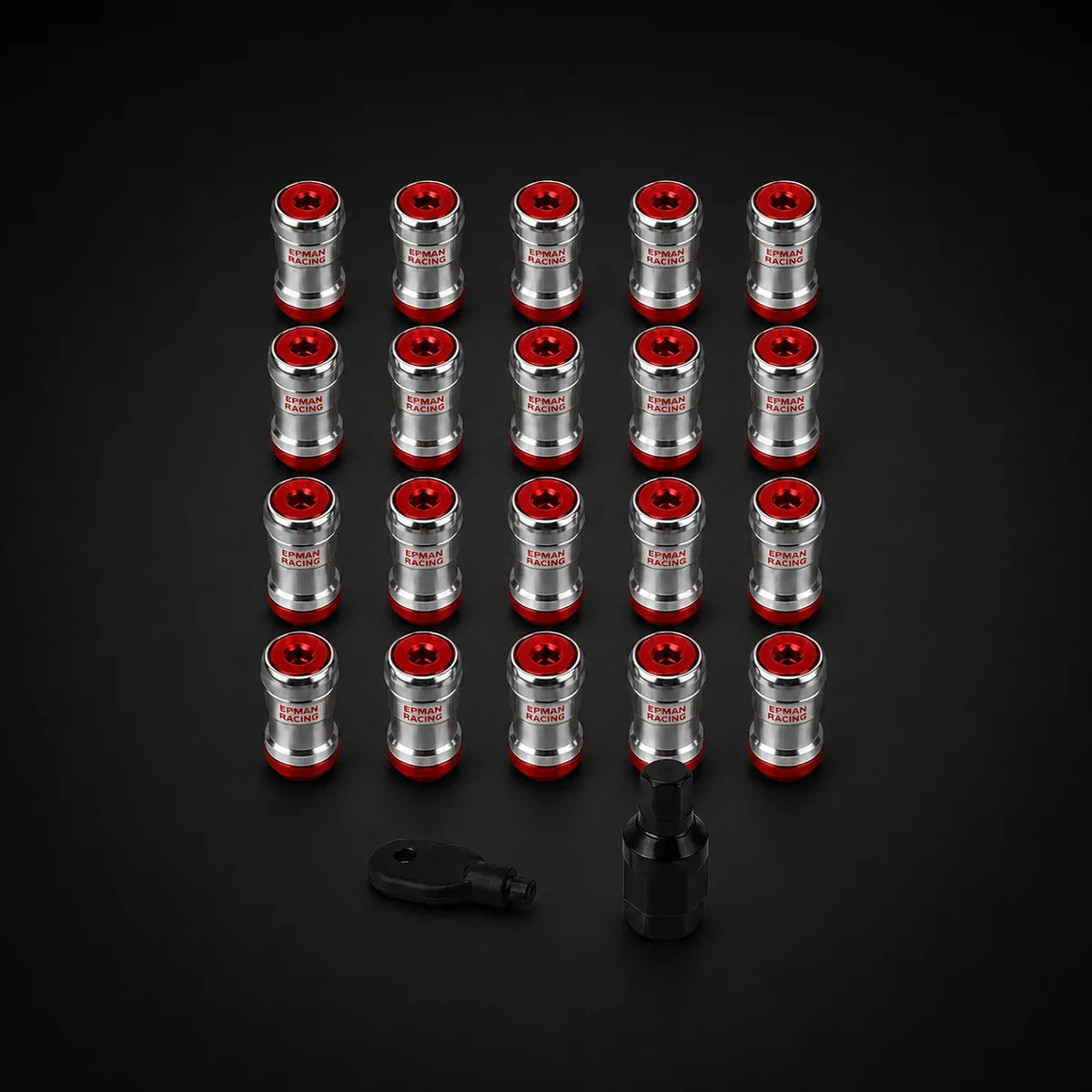 Kit 20 Tuercas Lug Nuts Epman 12x1.25 Acero Seguridad. [IRP-CATALOG:BULO010-ROJ-1.25-1-O.webp:77b9cc9d496bf9ea]