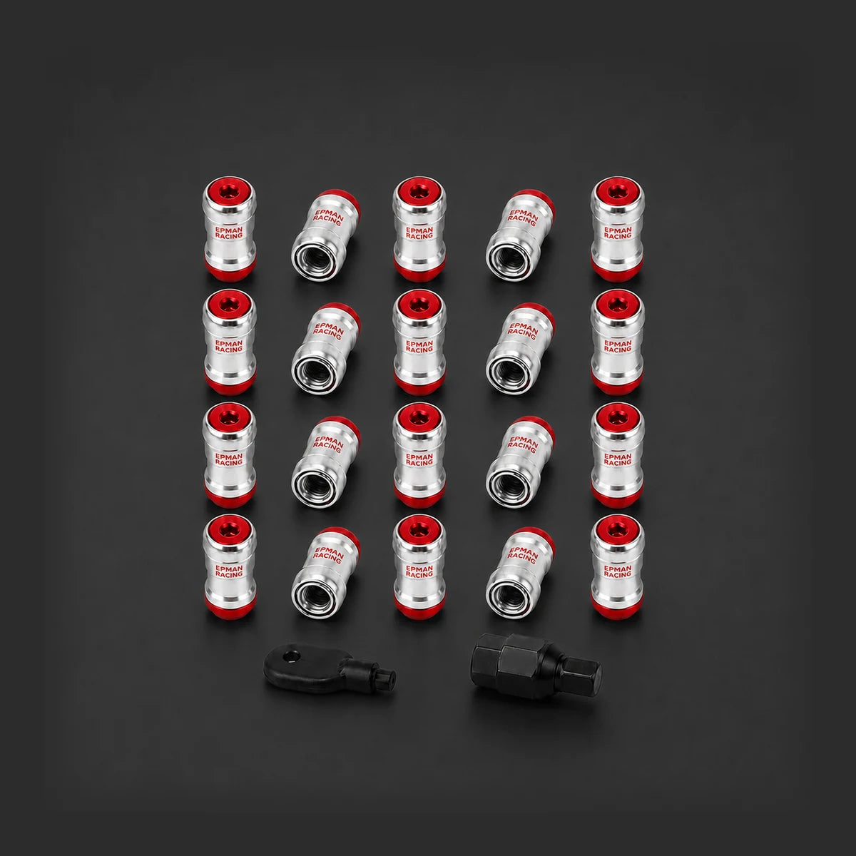 Kit 20 Tuercas Lug Nuts Epman 12x1.25 Acero Seguridad. [IRP-CATALOG:BULO010-ROJ-1.25-GALLERY-3-O.webp:56de8883b06e669a]