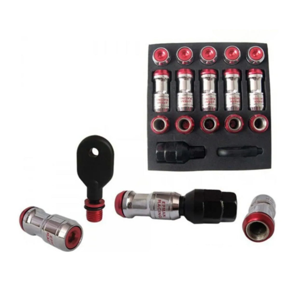 Kit 20 Tuercas Lug Nuts Epman 12x1.5 Acero Seguridad