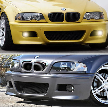 Paragolpe BMW E46 Serie 3 99-06 M3 Plástico con Antinieblas