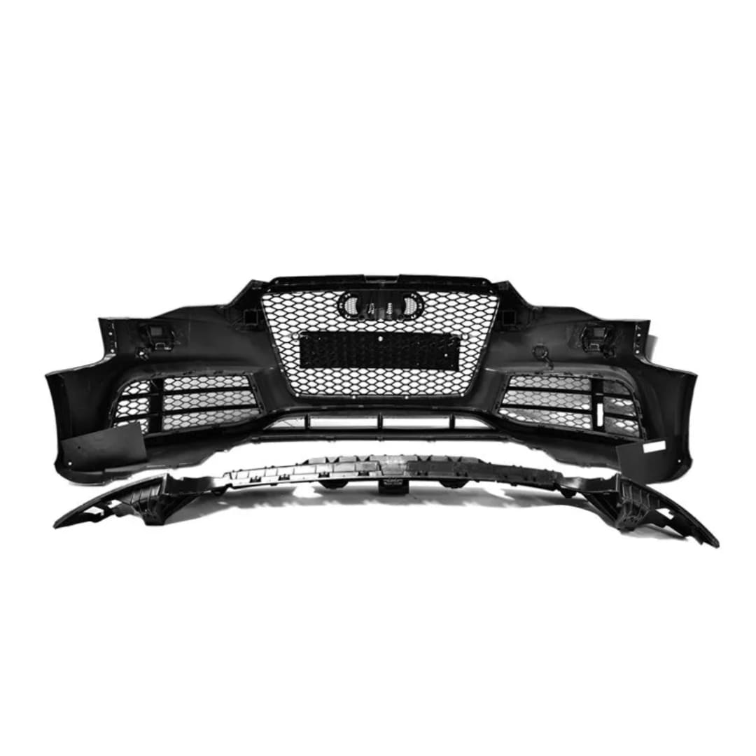Paragolpe RS5 para Audi A5 13-16 con Parrilla RS Negra Brillante