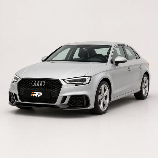 Paragolpe RS3 para Audi A3 8V 17-20 con Rejillas y Parrillas Negra Brillante. [irp-catalog:bump006-1-c.webp:6d9b081848d93451]