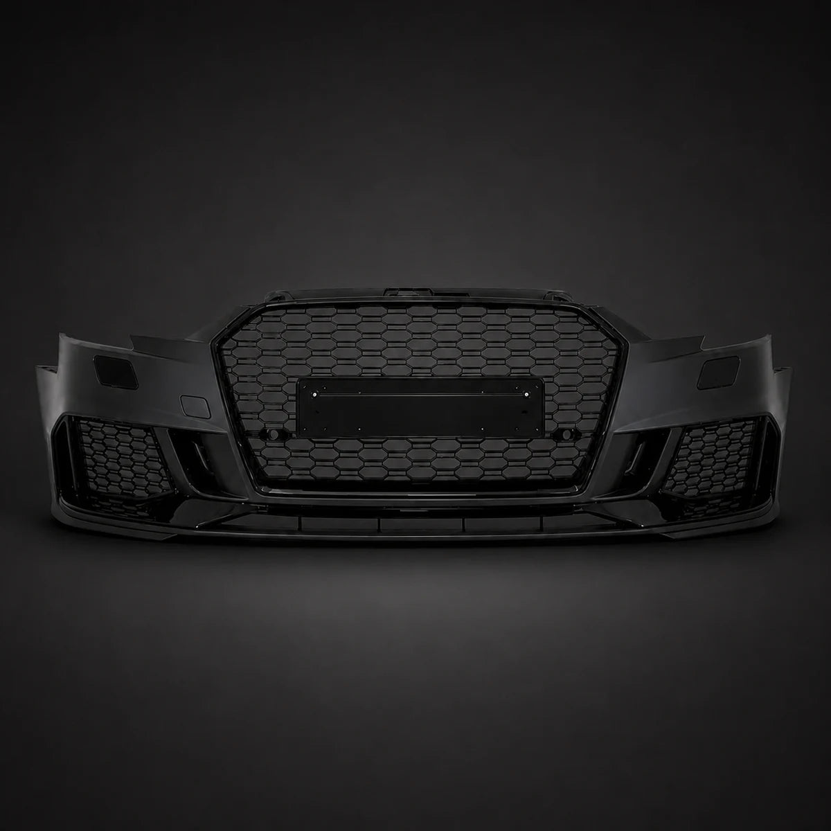 Paragolpe RS3 para Audi A3 8V 17-20 con Rejillas y Parrillas Negra Brillante. [IRP-CATALOG:BUMP006-1-O.webp:ce72ddd9f2454587]