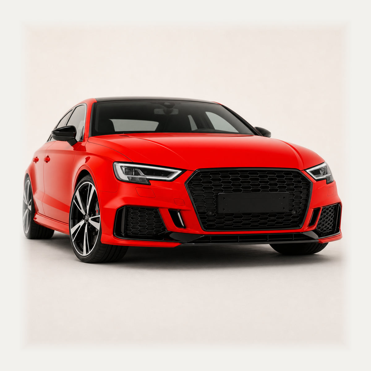 Paragolpe RS3 para Audi A3 8V 17-20 con Rejillas y Parrillas Negra Brillante. [IRP-CATALOG:BUMP006-GALLERY-3-C.webp:9081aea35b2d5af2]