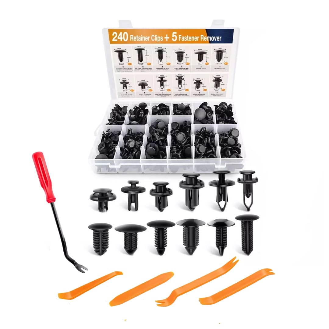 Clips Automotor Plásticos Varios 240 Piezas
