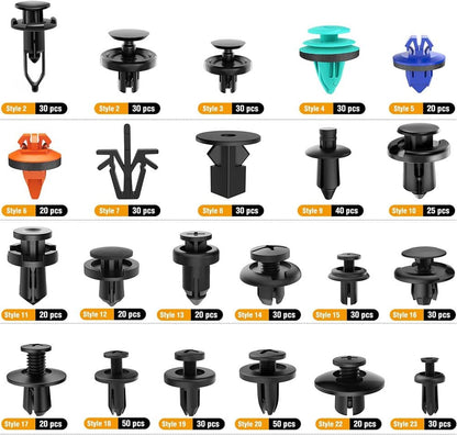 Clips Plásticos 680 Piezas + Herramientas